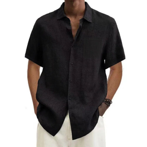 Coastal Breeze Linen Short-Sleeve Shirt