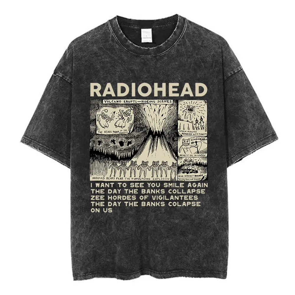Radiohead Washed Cotton Band Tee