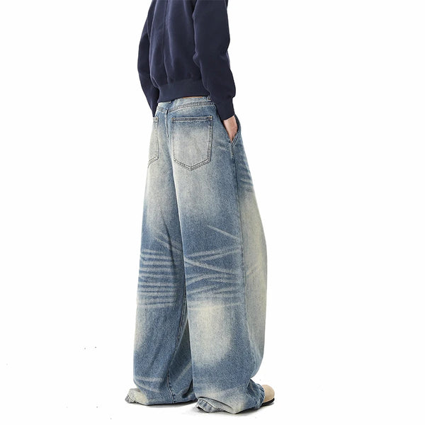 Urban Casual Wide-Leg Denim Jeans